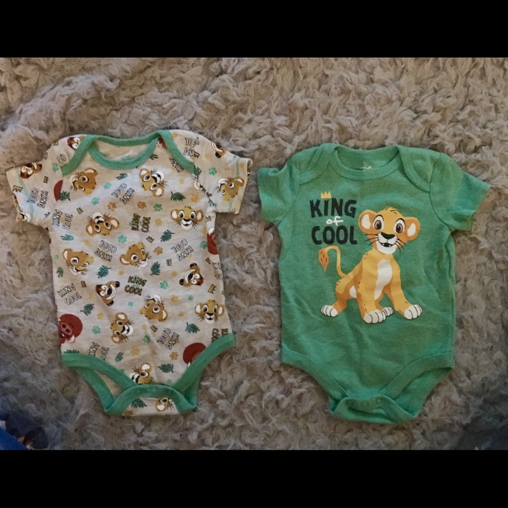 Lion King “King of Cool” onesies 0-3m